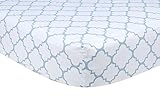 Trend Lab Blue Sky Quatrefoil Crib Sheet [並行輸入品]