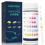 EASYTEST 水質検査キット アクアリウム 水質検査 水槽、魚タンク／淡水／池用 ，水質テストキット 6in1