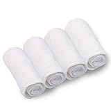 iZivベビー布おむつ3層再利用可能なと簡単に使用、ソフトで通気性インサートスーパー吸水4pcs