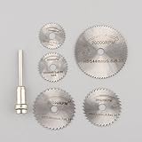 6 PC Mini HSS 円形 Dremel ロータリーカッター用ディスク刃カットを見た