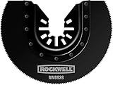 Rockwell RW8928 3-1/8-Inch Sonicrafter HSS Semicircle Saw Blade with Universal Fit System [並行輸入品]