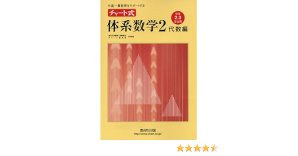 中高一貫教育をサポートするチャート式体系数学2 代数編 中学2 3年生用 岡部 恒治 チャート研究所 本 通販 Amazon