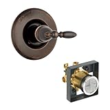 デルタDelta kvodvi-t14055-h716-rb Victorianバルブのみキットpressure-balance単一機能カートリッジメタルレバーハンドル付き、ベネチアンブロンズベネチア
