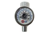 Coilhose Pneumatics 4012G In-Line Flow Regulator, 1/4-Inch Pipe Size with 1/2-Inch Dial Gauge (0-160