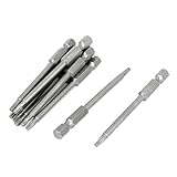 75ミリメートル、1/4インチの六角シャンク2.5ミリメートルのT10磁気トルクスドライバービットの10pcs