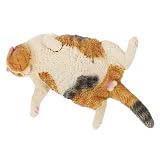 QUMIIRITY 猫の像の飾り 猫 招き猫 ミニチュア猫の飾り ミニチュア猫 置物 ミニチュア動物 動物プレイセット ミニ猫の彫刻 小さな猫の プラスチック