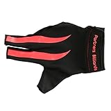 MagiDeal 3-finger指先カットRight Handスヌーカープールキュービリヤードグローブ