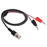 Biuuu BNC Q9 - デュアル4mmスタック可能バナナプラグ - ソケットテストリード付プローブケーブル1m