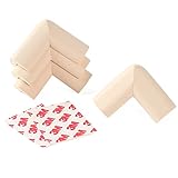 KINGZUO　コーナーガード コーナークッション 角 8個セット　 NBR発泡　3M両面テープ　赤ちゃん かじれる 舐めても安心 けが防止 ケガ防止　L型　スタンダードベージュ