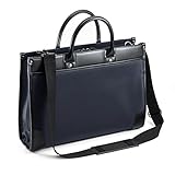 サンワダイレクト ビジネスバッグ 2WAY 表面撥水加工 ネイビー 200-BAG110NV