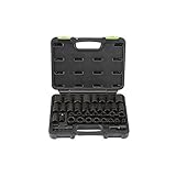 37 Pc 3/8 in. 1/2 in. Drive SAE & Metric Impact Socket Set Pittsburgh - Item#68011 [並行輸入品]