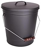 Homebasix gjf01アッシュバケット、パウダー、ブラック、13 " ( Pack of 4 )