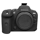 kinokoo EOS R6 Mark2 ケース、EOS R6/EOS R6 Mark II カバー シリコンカバー カメラケース カメラカバー 軽量 全面保護（ブラック）