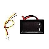 Merssavo ミニ電圧計テスターデジタルテスト電圧バッテリーDC 0-100V赤色表示