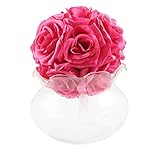 elegantstunning ウェディング/パーティー装飾球形造花　壁掛 インテリア花　撮影道具　薔薇色 15cm 1pcs