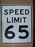 【アメリカン雑貨】MADE IN U.S.A.TRAFFIC-SIGN トラフィックサイン★SPEED LIMIT65★