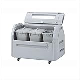 四国化成　ゴミストッカーEPシリーズ　GSEP40B-LG　EP400　内容器付　キャスタータイプ　『ゴミ収集庫』『ダストボックス　ゴミステーション　屋外』『ゴミ袋（45L）集積目安　9袋、世帯数目安