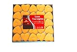 Hwagui ハート型 アロマキャンドル キャンドル アロマキャンドル キャンドル バターキャンドル 温かいお茶キャンドル 香りのキャンドル ギー ティーワックス 50個 2時間 ZH006