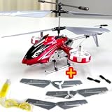 4ch赤外線コントロール ラジコンヘリコプター RCヘリ IRH100RD  【レッド】