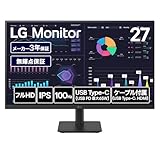 LG 27MS530B-B 27インチ モニター ディスプレイ フルHD IPS 100Hz USB Type-C 65W給電 アンチグレア