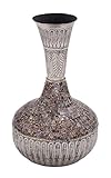 Deco 79 Metal Glass Mosaic Vase, 13 by 23-Inch [並行輸入品]
