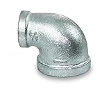 Everflow Supplies gmrl3000 90度亜鉛メッキ可鍛性Reducingエルボfor High Pressures withメスねじ付き接続 2-1/2" x 1-1/2" GMR