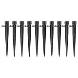 Demiawaking スプリンクラー 散水ノズル 360度回転 園芸 ガーデンニング 芝生 灌漑 散水用具 自動水やりパーツ 4 / 7mm 50Pcs