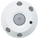 Leviton ODC Series 2000 Sq. Ft. Multi-Technology Ceiling-Mount Line Voltage Dual Relay Vacancy Senso