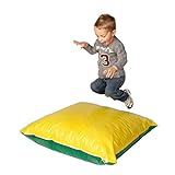 Foamnasium Large Shred Foam Floor Pillow, Yellow/Green [並行輸入品]
