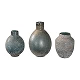Uttermost 18844 Mercede Weathered Blue-Green Vases, Set of 3