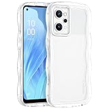 BENTOBEN OPPO Reno 9A /7A ケース クリア 波型 うねうね かわいい 韓国 ソフト 超軽量 耐衝撃 指紋防止 ストラップホール付き 透明 おしゃれ ウェーブ カバー OPPO Reno 9 A/Reno 7A スマホケース クリア