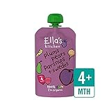 キッチン有機プラム、梨、パースニップ＆スウェードステージ1 120グラム (Ella's) (x 2) - Ella's Kitchen Organic Plums, Pears, Parsnip &