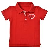 (アナックジュジュール) Anak Jujur S/S Polo Shirt 半袖 キッズ ポロシャツ 【ディープレッド】【size:80】