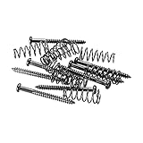 PATIKIL ベースギター用ピックガード 取り付けネジ スプリング付き M2.5x26mm ベースピックアップリング 取り付けネジ ベースとギター用 ブラック 8個入り