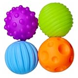 子供のおもちゃ新生児用Texturedマルチボール触覚Sensesタッチ手ボールおもちゃベビートレーニングマッサージソフトボール4 & 6個 1