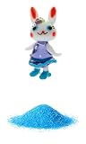 花市場直送便 ミニチュアガラス ラビちゃん グレープ & カラーサンド ブルー