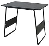 シンプル 簡易テーブル デスク 作業台 (ブラック)