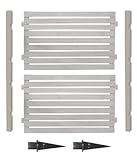 ボーダーフェンス スタンダード ハイタイプ1面用セット(埋め込み金具) ウォッシュホワイト BFST-HIUB-WH