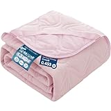 Housecover 冷感敷きパッド ダブル 夏 Q-MAX0.453 【帝人マイティトップ中綿使用】ひんやり冷感シーツ リバーシブル (冷感&ワッフル) 吸水速乾 抗菌防臭防ダニ加工 洗える オールシーズン 四隅ずれ防止ゴム付き ベッドパッド クールマット 冷たい 140x200cm ピンク