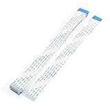 uxcell 柔軟フラットケーブル　データケーブル　20本入 32ピン　ホワイト　Bタイプ