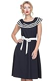 Voodoo Vixen - Women's Hope Nautical Dress with Frills S