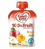 Cow & Gate Fruit Mix 100% Fruit with Vitamin C from 4-6 Months 80g (Pack of 2) - 4-6ヶ月の80グラムからのビタミンC