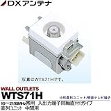 【DXアンテナ】小形直列ユニット/壁面テレビ端子　直列ユニット　中間用　WTS71H