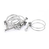 uxcell　ワイヤバンド　ホースバンド　70mm直径　5個入り