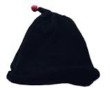 (コ-ランド) Co-land ベビー帽子 新生児ハット ニット帽子 子供用キャップ 無地 女の子 男の子 耳あて 防寒 赤ちゃん キッズ 幼児 お出かけ ブラック