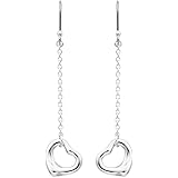 [ティファニー] TIFFANY スターリングシルバー エルサ・ペレッティ オープン ハート ドロップ ピアス 19611221 [並行輸入品]