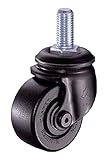 ハンマー　低床式重荷重用ねじ式ナイロン車Ｂ入り７５ｍｍ　Ｍ２０ＸＰ２．５