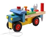 JANOD トラック のりもの くるま 工具 ツール Camion Bricolo【知育玩具】【木製玩具】