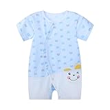 前開き パジャマ ベビー 男の子 女の子 赤ちゃん カバーオール 半袖 夏 ロンパース 半袖 男女兼用 新生児 ルームウェア かわいい オシャレ ベビー肌着 ベビー服 子供服 ベビー肌着 パジャマ 綿