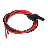 ソーラーケーブル ソーラー延長ケーブル MC4型コネクター付 2本1セット 2.5mm² 1m 太陽光パネル 方端クコネクター付き IP67 ソーラーケーブル延長ケーブル
